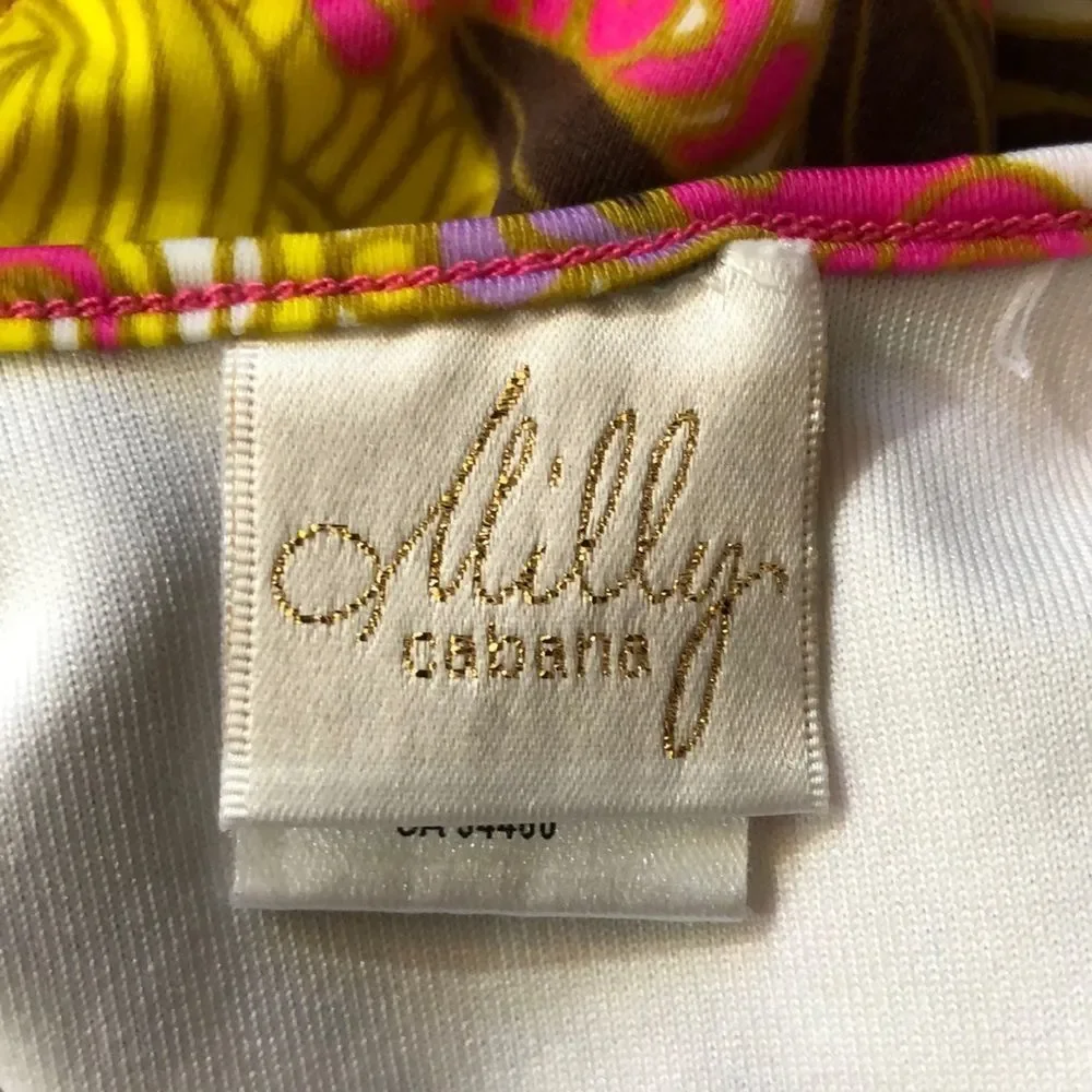 Milly Cabana Acapulco Plunge Maillot Swimsuit - Picture 12 of 16